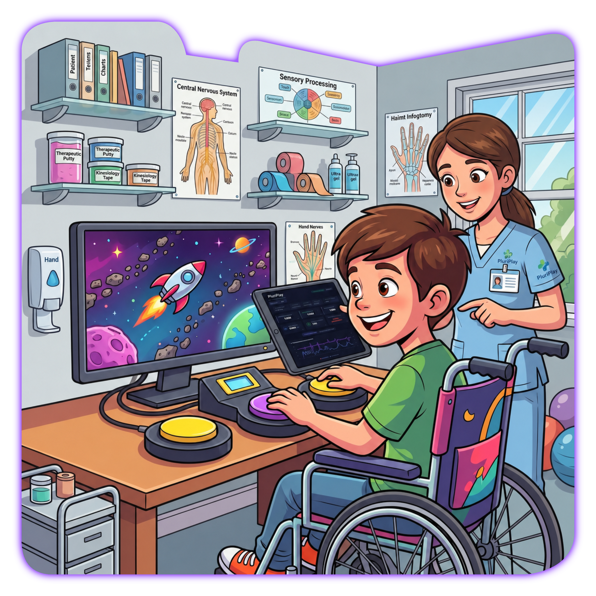 Criança feliz jogando